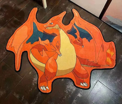 Alfombra 3D de Personajes Pokémon Inspirada en Anime – Perfecta para Dormitorios y Salones